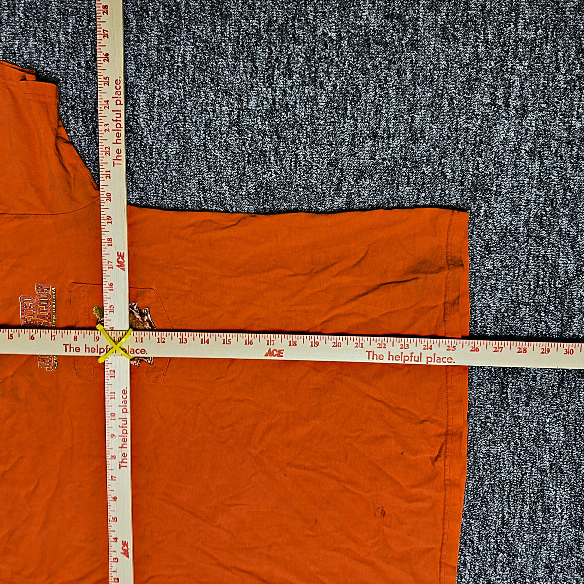 One-Eyed Jack's Saloon Sturgis Pocket Tee Mens Orange Biker