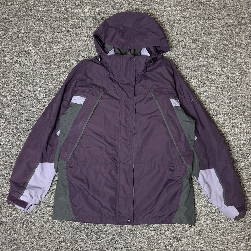 Columbia Interchange Hooded Jacket Womens L Purple Gorpcore