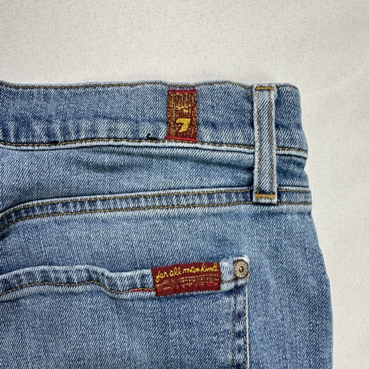 7 For All Mankind The Straight Jeans 36x30 Light Wash