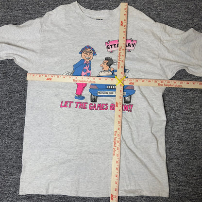Vintage 1994 Etta May Let The Games Begin Comedy Tee XL