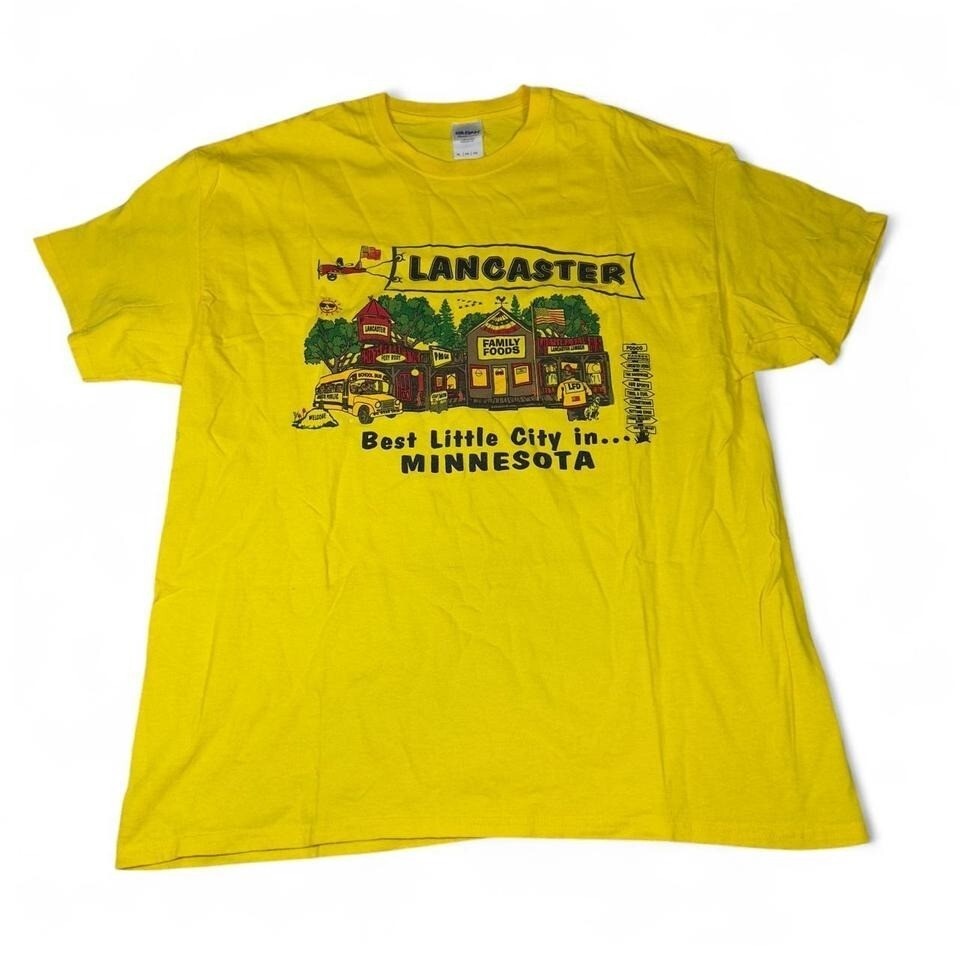 Lancaster Minnesota Graphic Tee XL Best Little City in MN