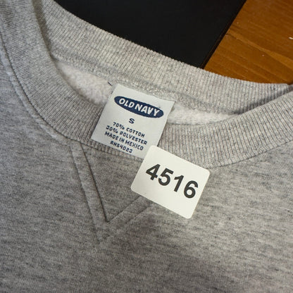 Old Navy Trademark Graphic Crewneck Sweatshirt S Gray