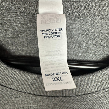 NWT Volunteer Knitwear Mens 2XL Gray Short Sleeve T-Shirt