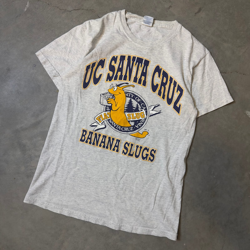 Vintage UC Santa Cruz Banana Slugs Tee Mens S Gray