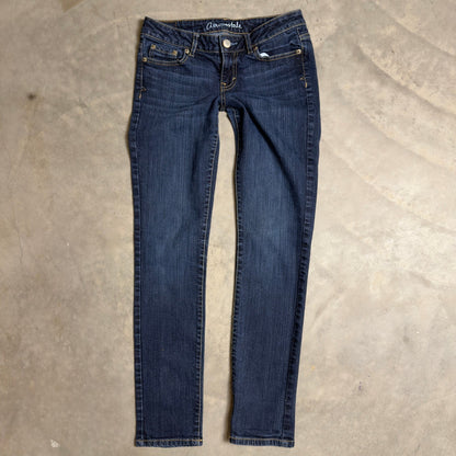 Aeropostale Bayla Skinny Jeans Womens 2 Regular Low Rise