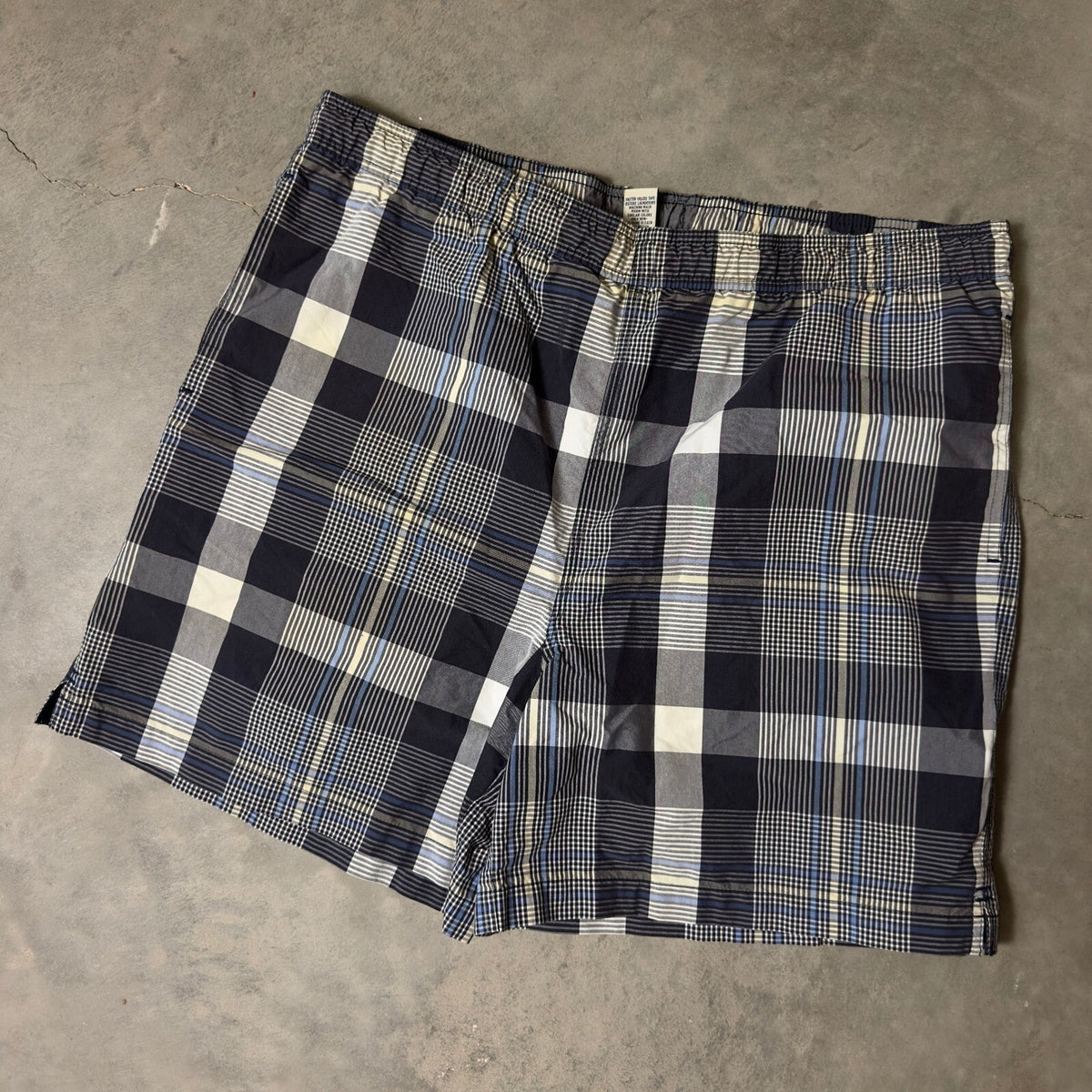 Vintage Daniel Cremieux Swim Trunks Mens L Blue Plaid