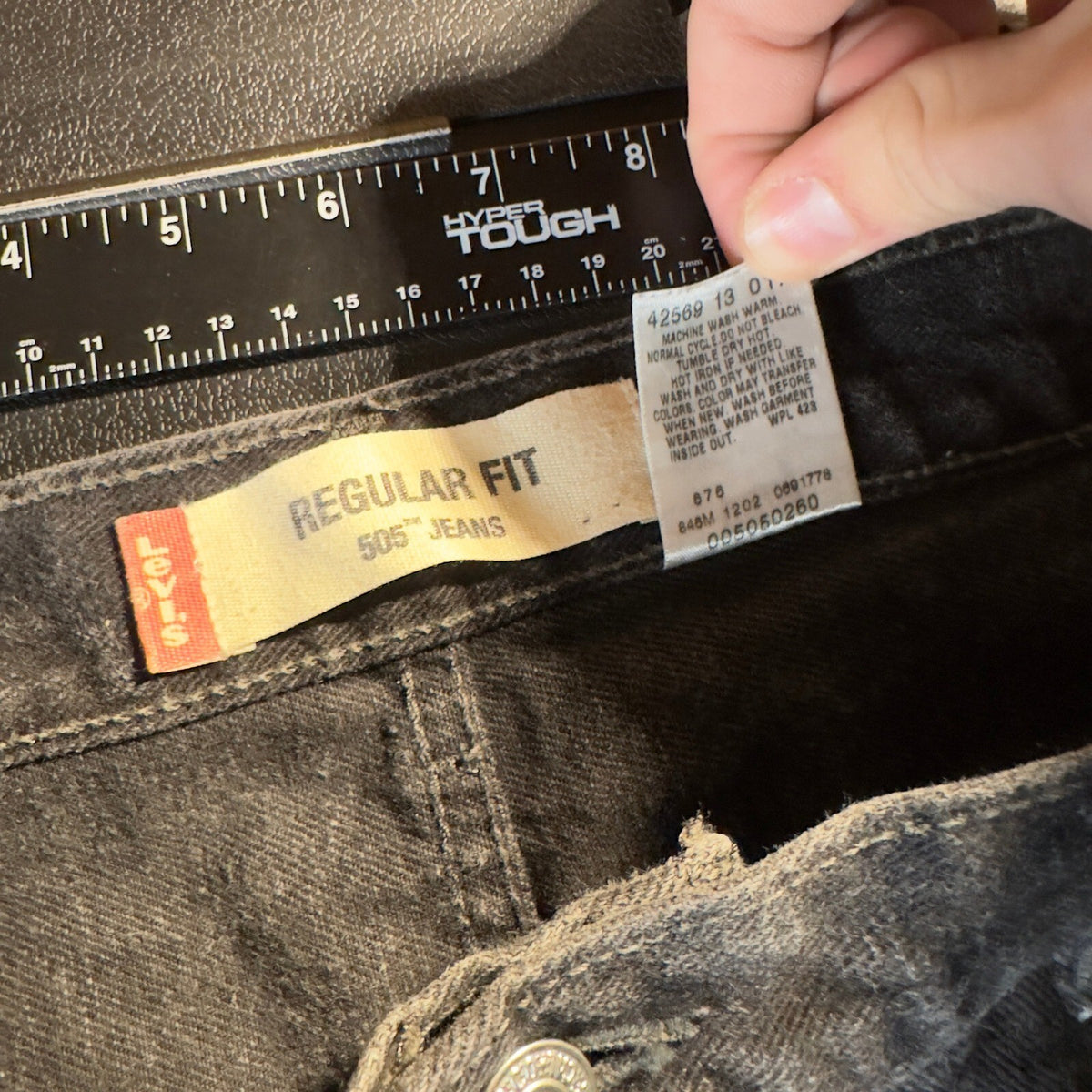 Vintage Levis 505 Jeans Mens 36x32 Black Made in Canada