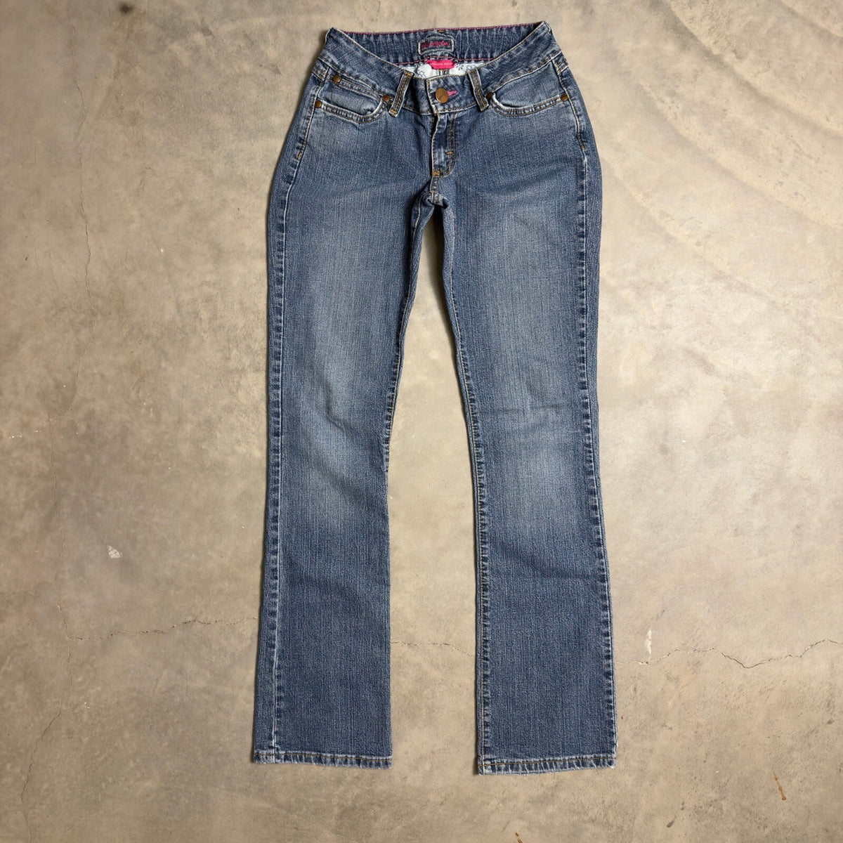 Wrangler Premium Patch Bootcut Jeans Womens 5/6 x 34 Blue