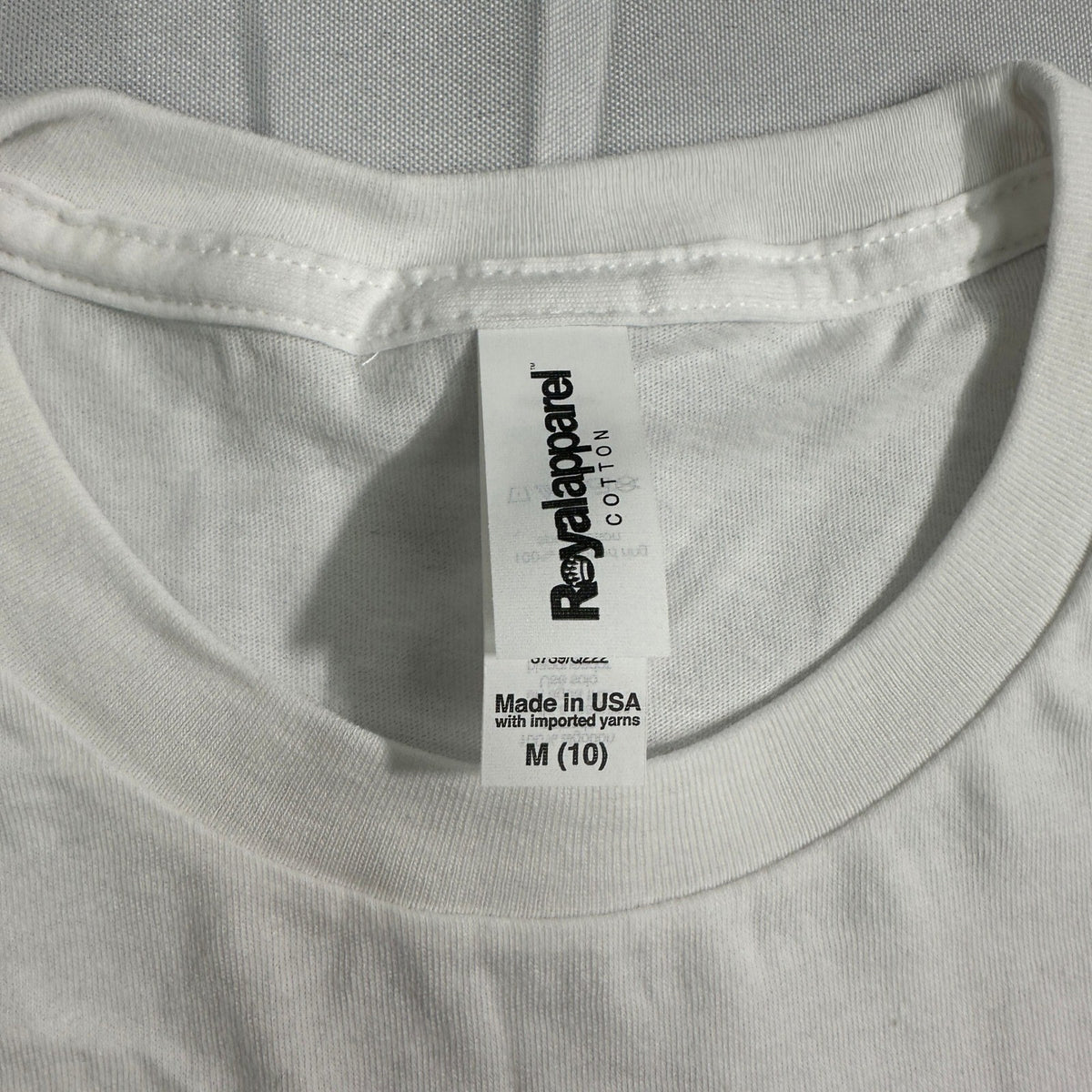 NWT Royal Apparel Kids Med White Cotton T-Shirts Lot of 15