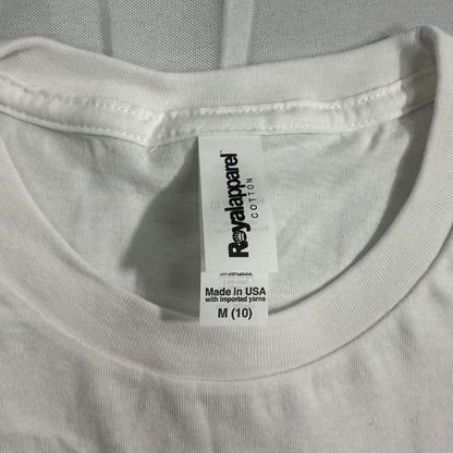 NWT Royal Apparel Kids Med White Cotton T-Shirts Lot of 15