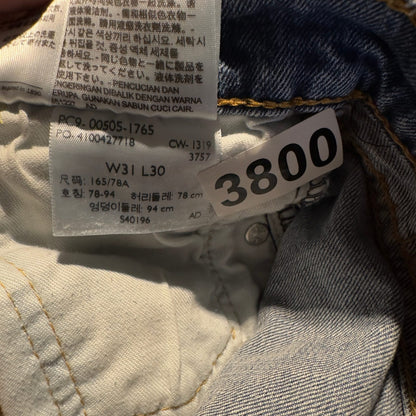 Levi's 505 Straight Jeans Mens 31x30 Medium Wash Classic