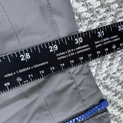 Columbia Jacket Mens Medium Gray Nylon Insulated Outdoor Zip Utility