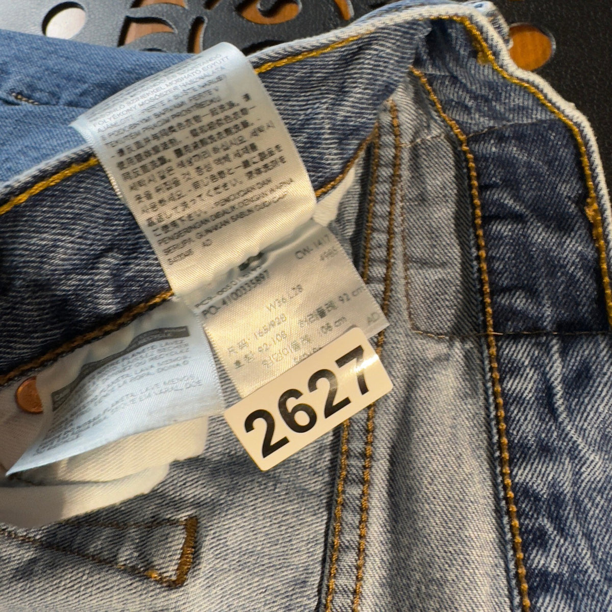 Levi's 501 Original Fit Jeans Mens 36x28 Blue Straight