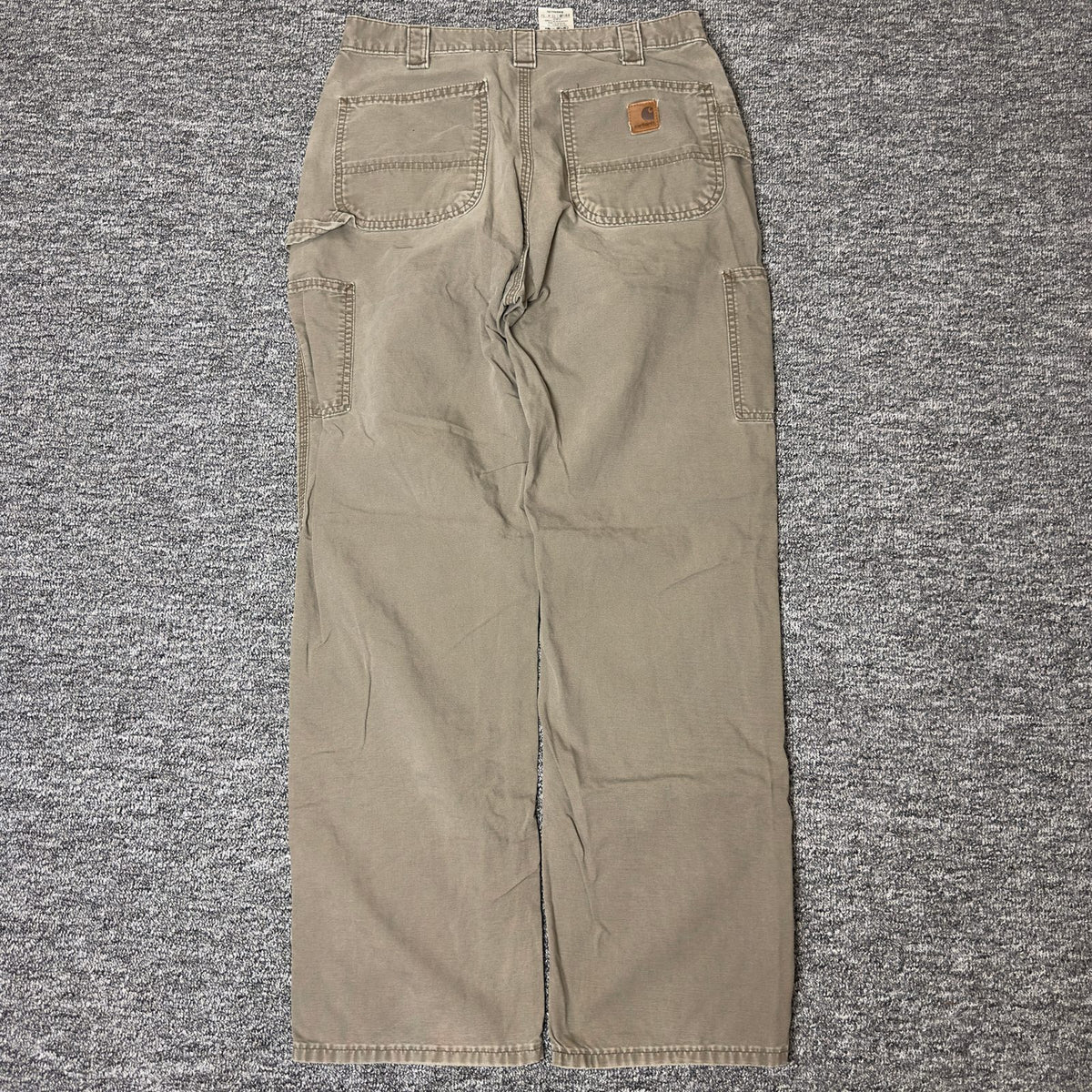Carhartt B151 Dungaree Pants Mens 33x34 Light Brown Baggy