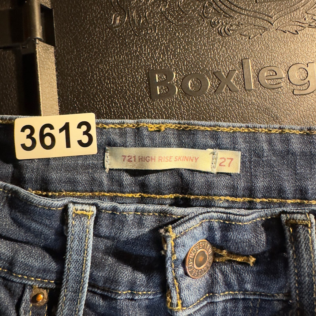 Levi's 721 High Rise Skinny Jeans Womens 27x28 Blue