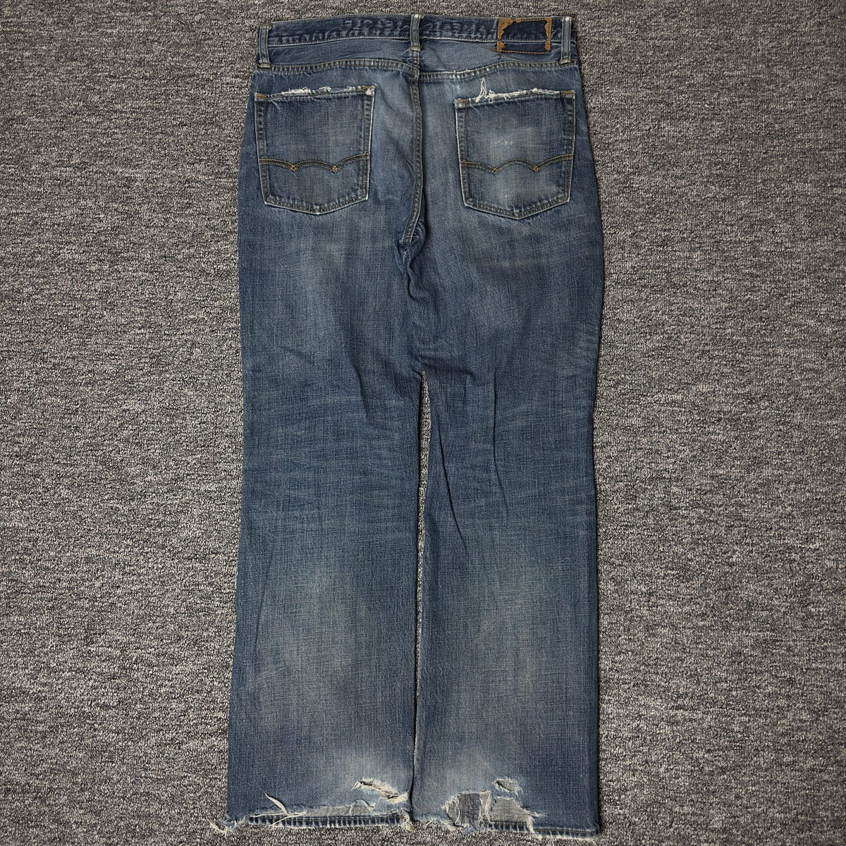 Y2K American Eagle Bootcut Jeans Mens 34x34 Distressed