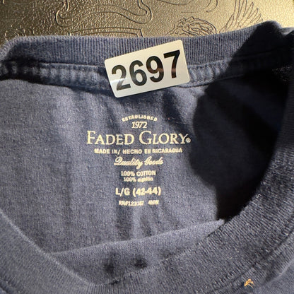 Faded Glory American Flag Graphic T Shirt Men L USA 2013