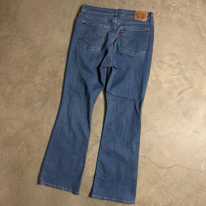 Levi's 725 High Rise Bootcut Jeans Womens 32x30 Blue