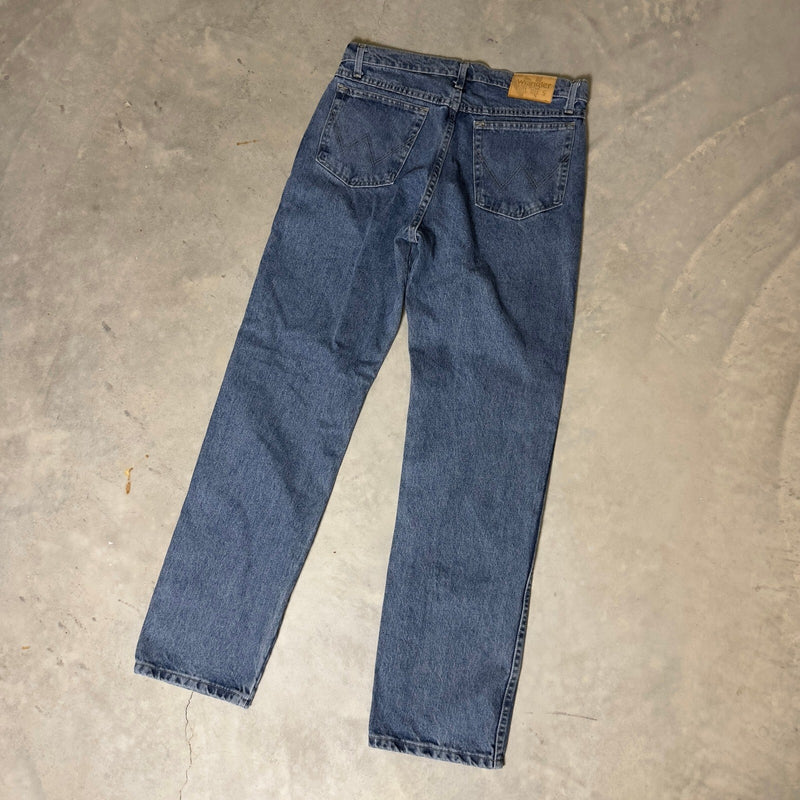 Wrangler Blues Straight Leg Jeans Mens 34x32 Blue Western