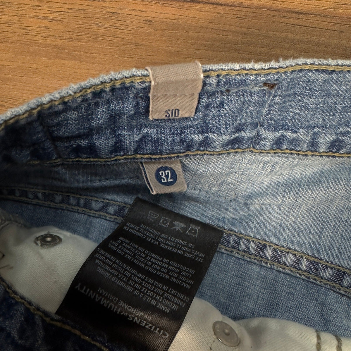 Citizens of Humanity Sid Straight Jeans Mens 32 Medium Wash
