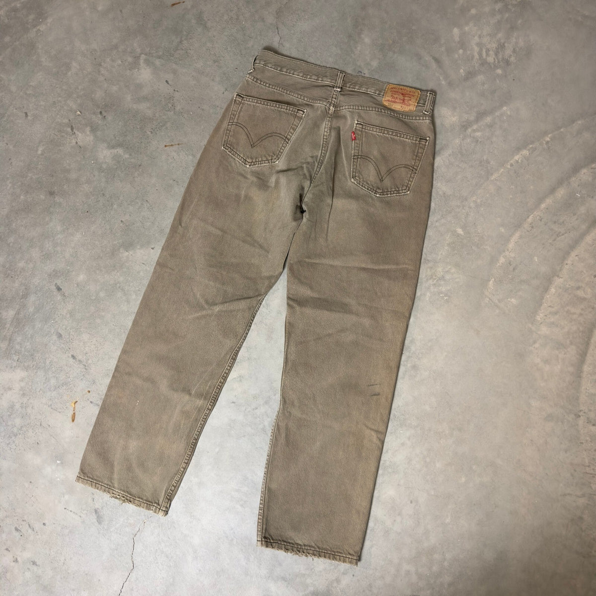 Vintage Y2K Levis 550 Relaxed Fit Jeans Mens 34x30 Khaki