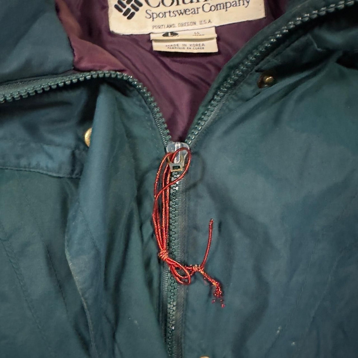 Vintage Columbia Parka Womens Large Green Outdoor Jacket