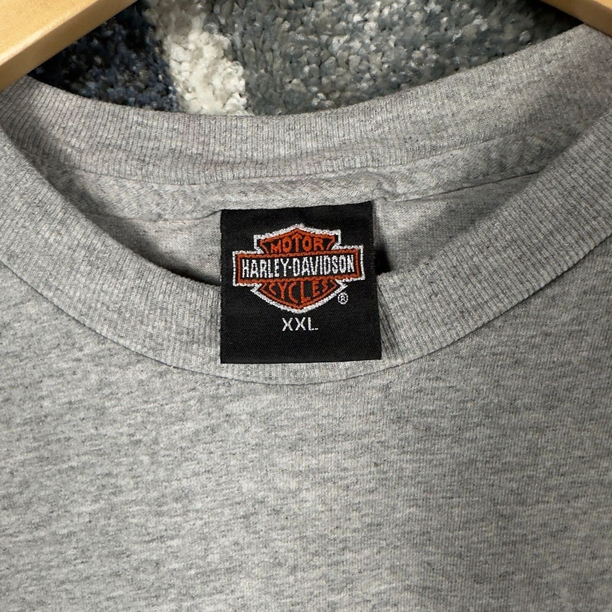 Harley Davidson Hardys Grand Forks ND T-Shirt Mens XXL Gray