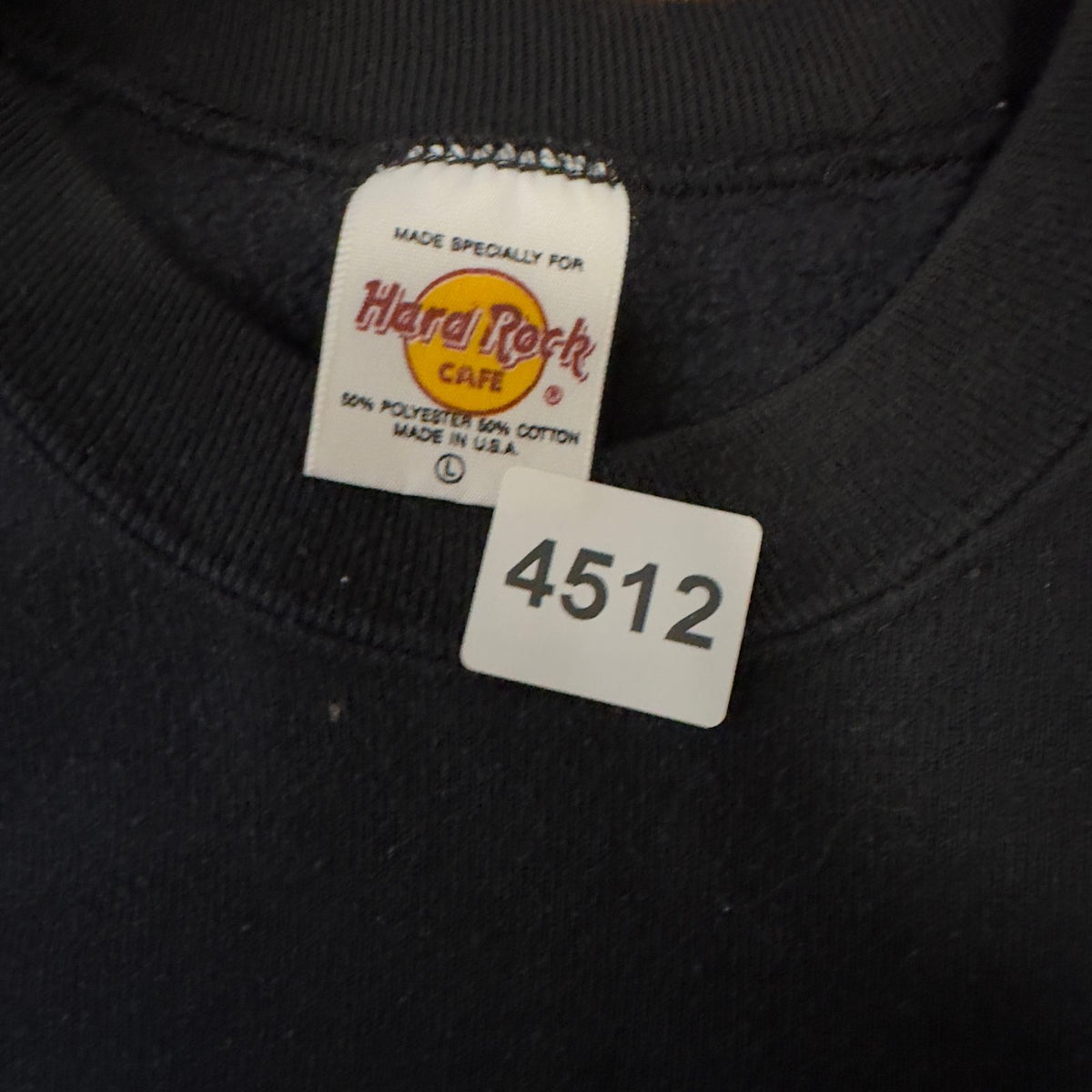 Vintage Hard Rock Cafe Las Vegas Sweatshirt Mens L Black