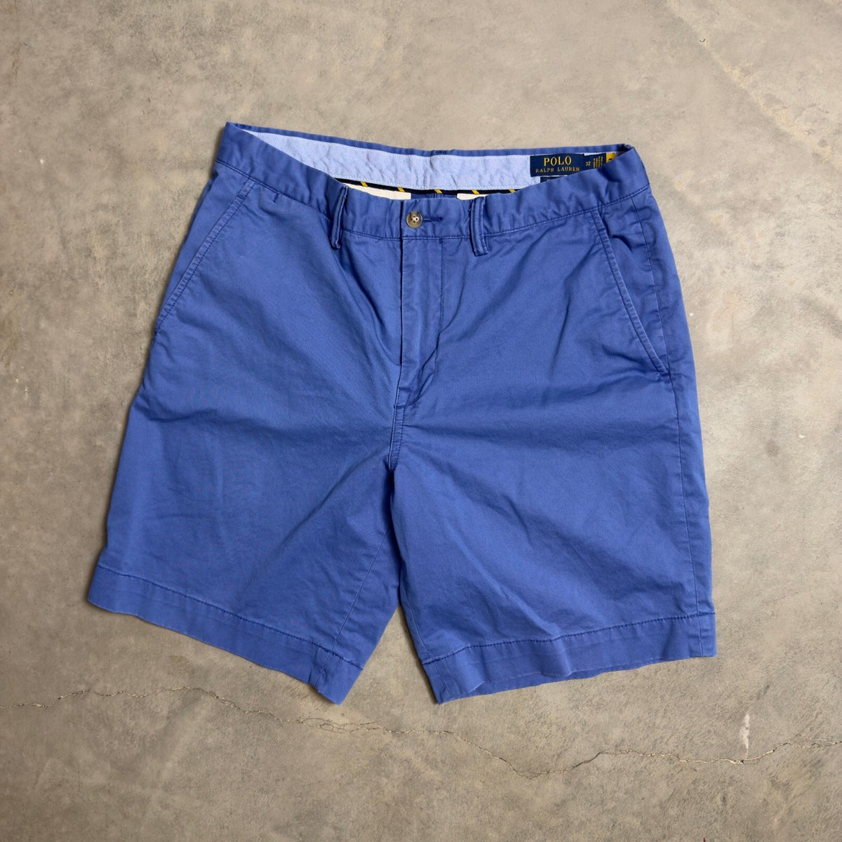 Polo Ralph Lauren Chino Shorts Mens 32 Blue Classic Fit 9in