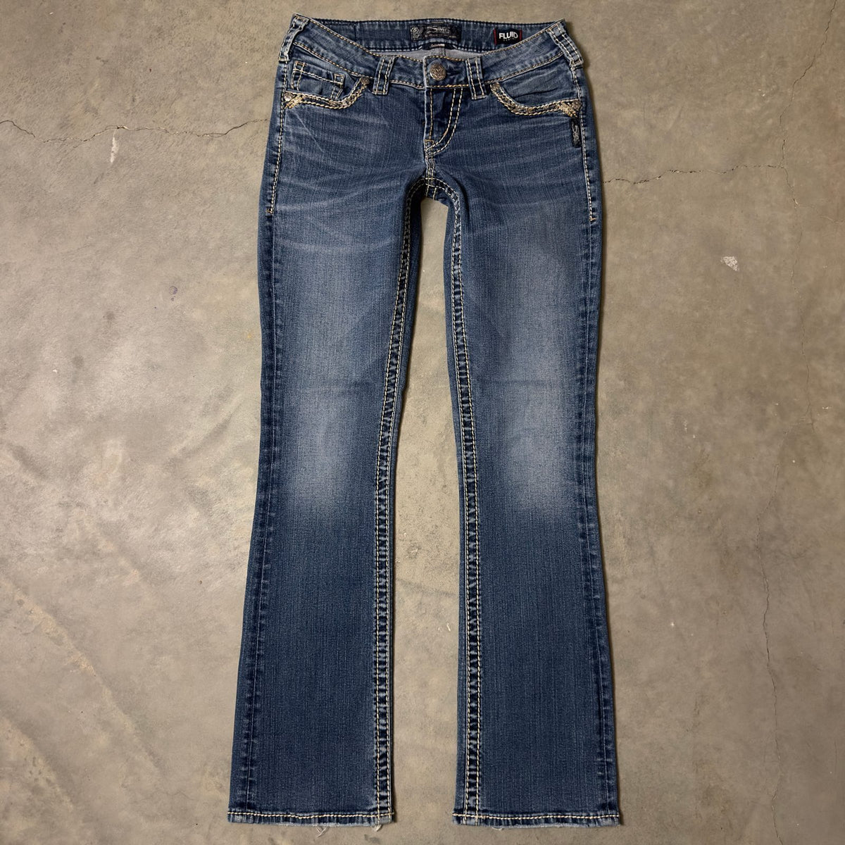 Silver Jeans Aiko Slim Bootcut Womens 26x31 Medium Wash