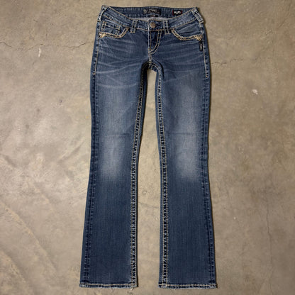 Silver Jeans Aiko Slim Bootcut Womens 26x31 Medium Wash