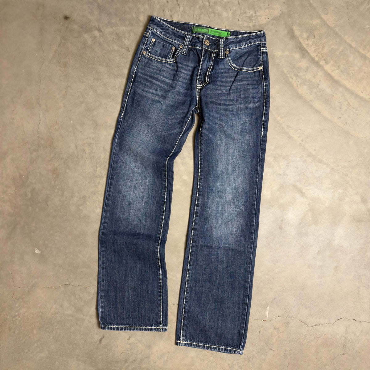 Rock And Roll Cowgirl Baggy Straight Jeans Womens 25