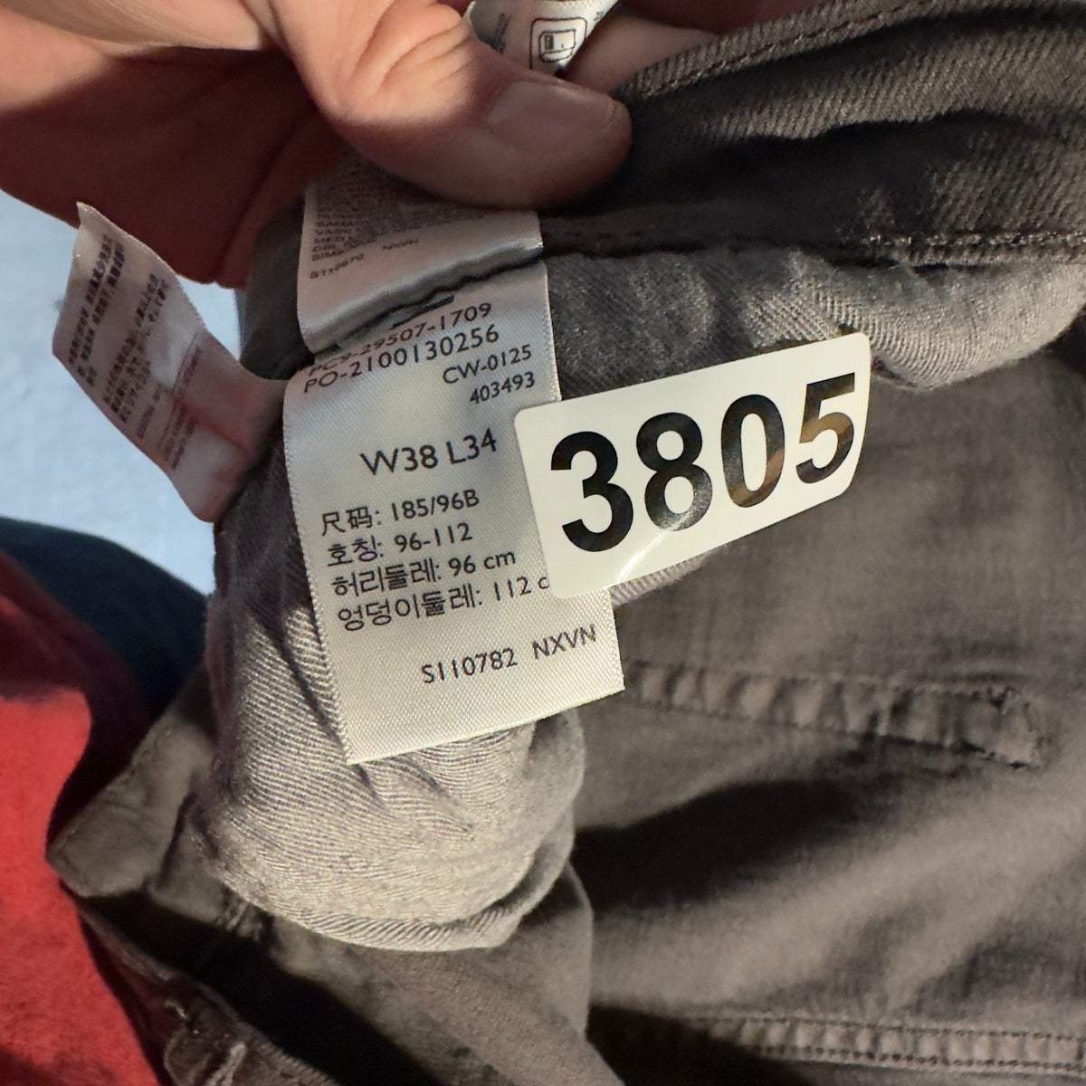 NWT Levi's Premium 502 Taper Jeans Mens 38x34 Washed Gray