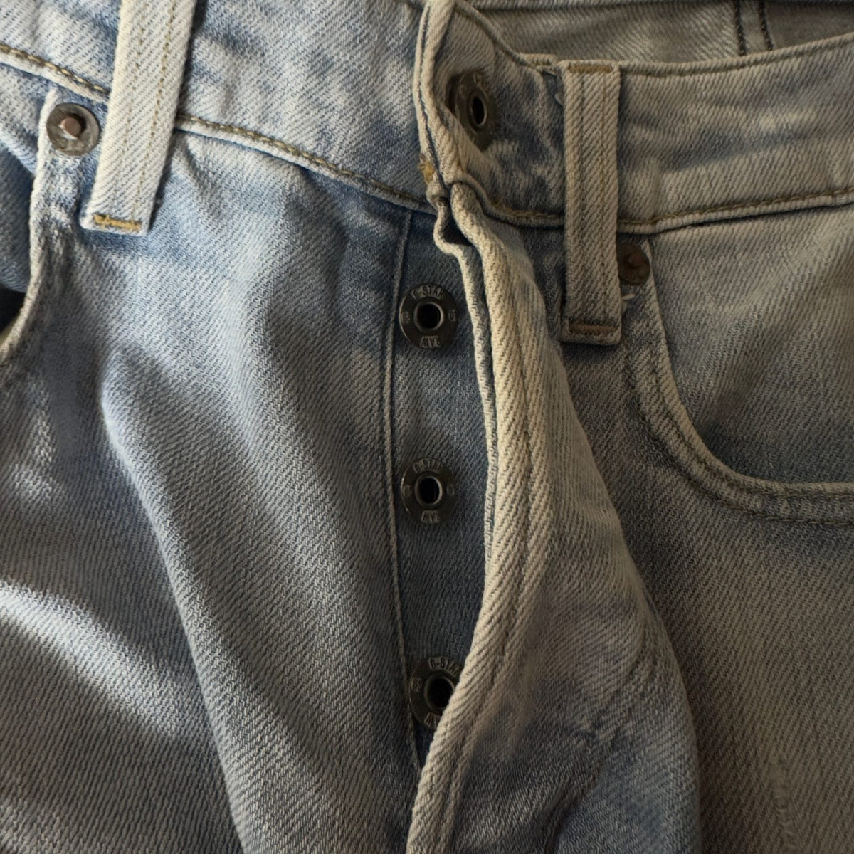 G-Star Raw 3301 Tapered Jeans Mens 30x32 Light Wash Skater