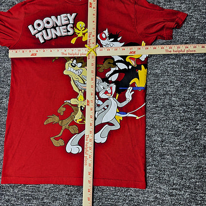 Looney Tunes Tee Mens Red Graphic Bugs Bunny Tweety
