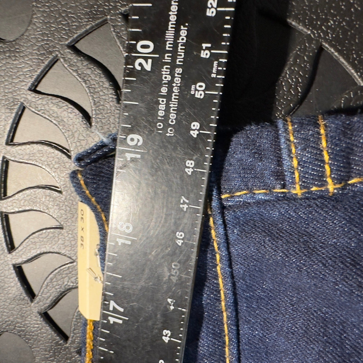 NWT Levi's 512 Slim Taper Jeans Mens 38x30 Indigo Dark Wash