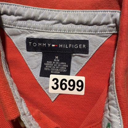 Tommy Hilfiger Polo Shirt Mens M Red Cotton
