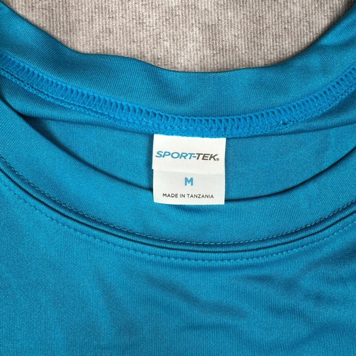 Lot of 2 Sport-Tek ST350 Workout Tees Mens M Atomic Blue NWT
