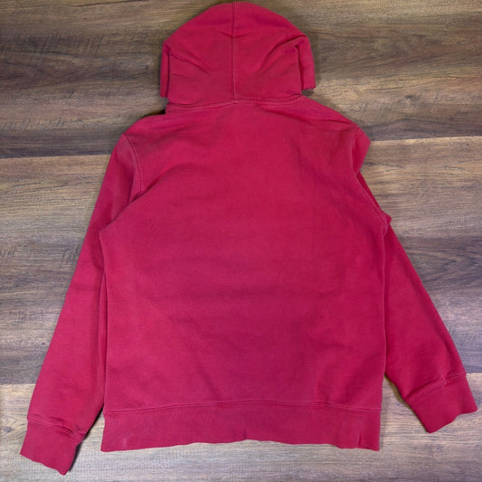 The North Face Pullover Hoodie Red Graphic Logo Streetwear