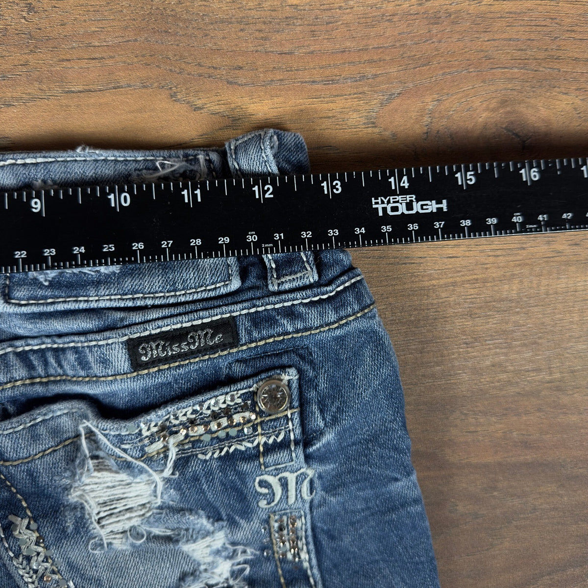 Y2K Miss Me Signature Straight Embellished Jeans Womens 24