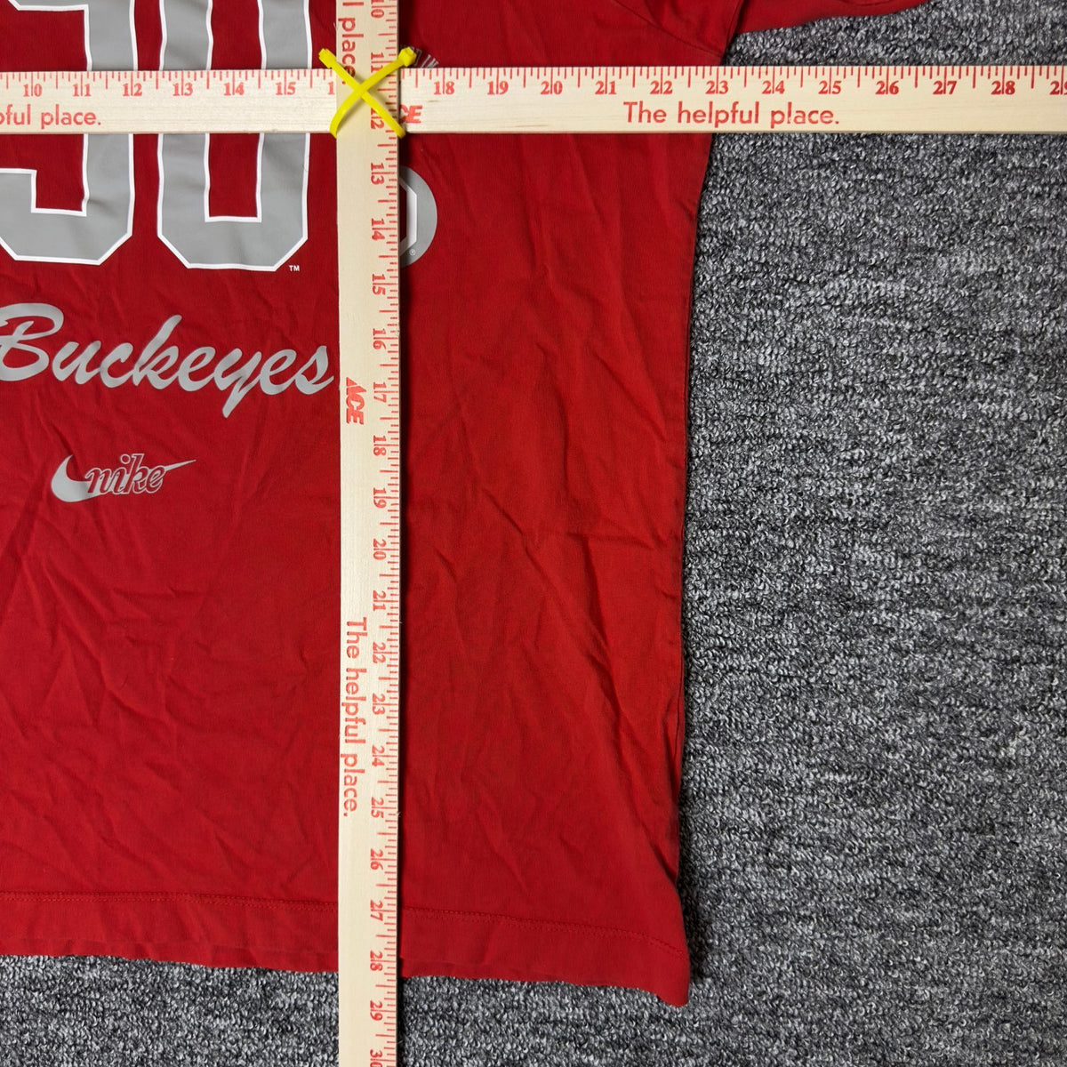 Nike Ohio State Buckeyes Long Sleeve Tee Mens XL Red