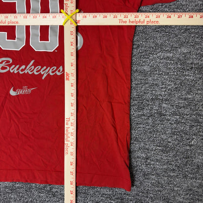 Nike Ohio State Buckeyes Long Sleeve Tee Mens XL Red
