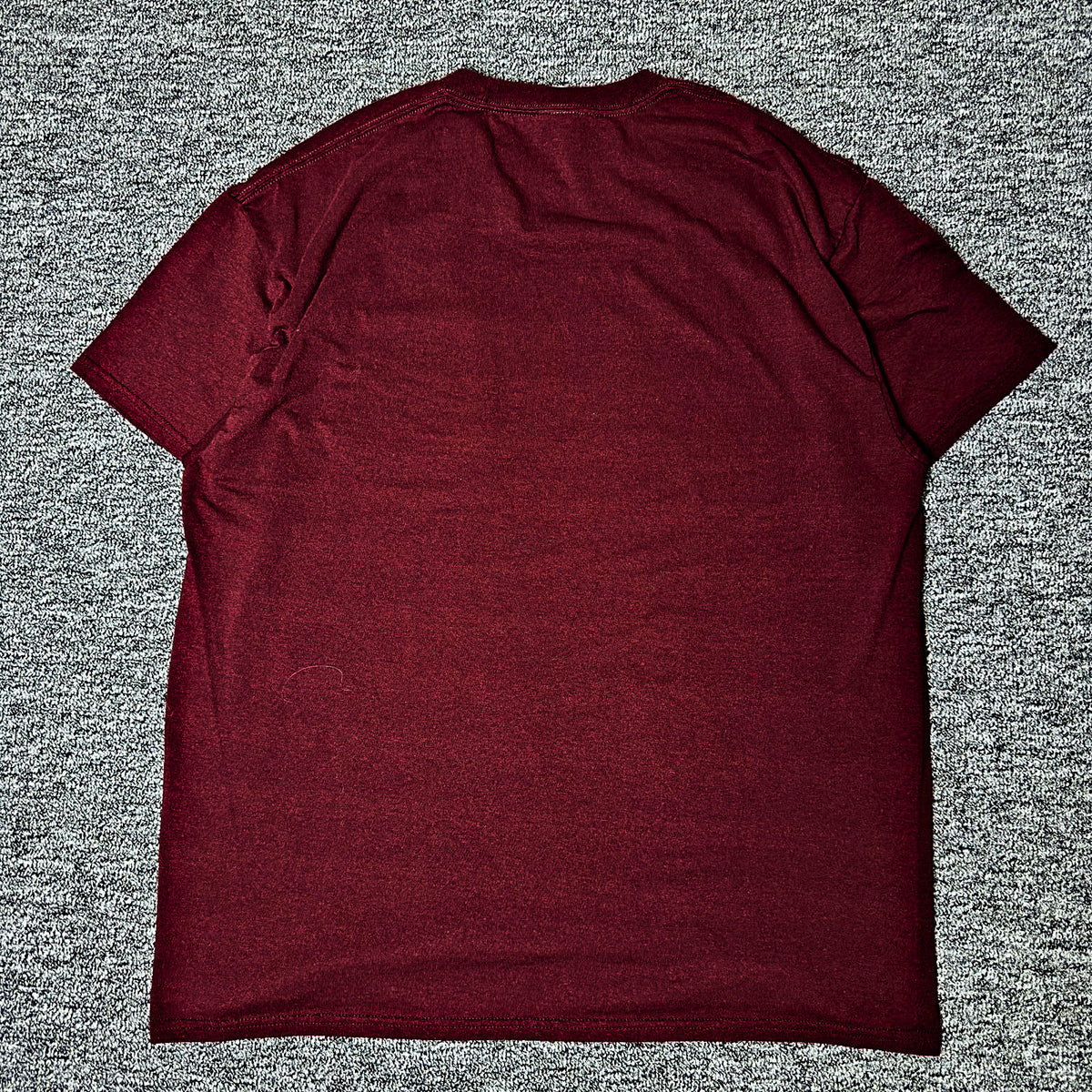 Port & Company Silver Dollar Pocket Tee Mens XL Maroon