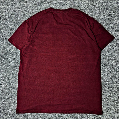 Port & Company Silver Dollar Pocket Tee Mens XL Maroon