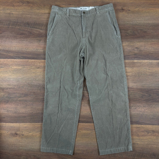 Columbia Gray Corduroy Carpenter Pants Mens 36x30 Baggy