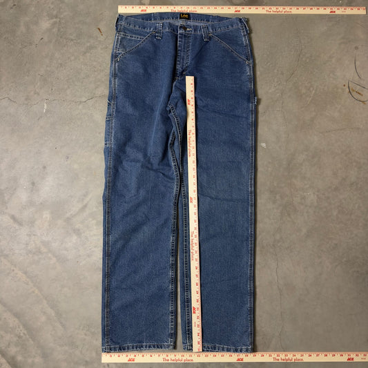 Lee Carpenter Jeans Mens 35x34 Medium Wash Baggy