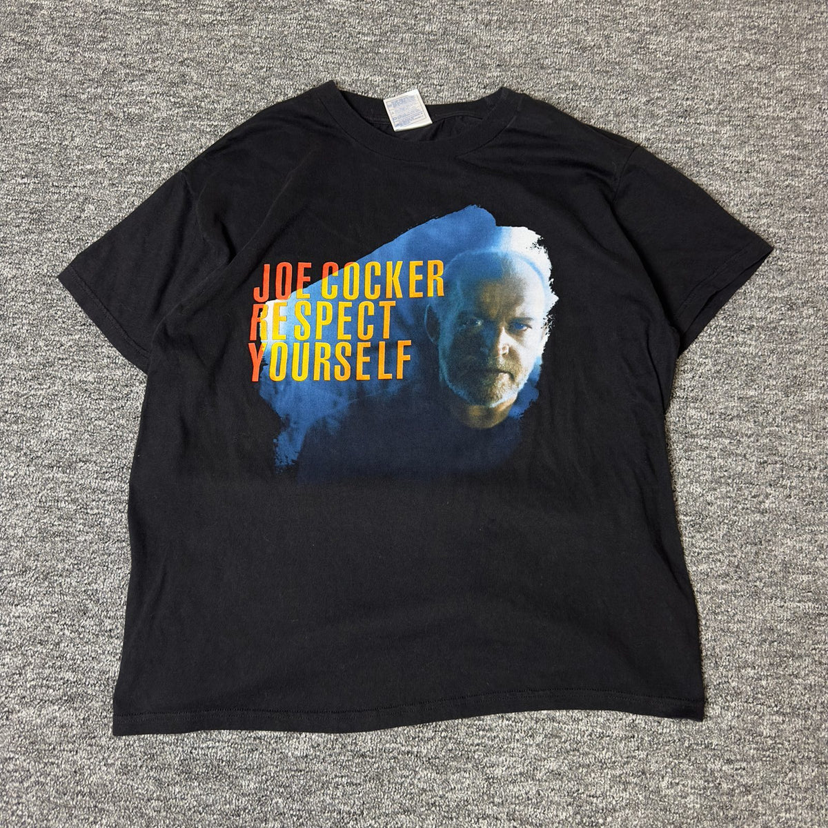 Vintage 2003 Joe Cocker Respect Yourself Tee Large Black