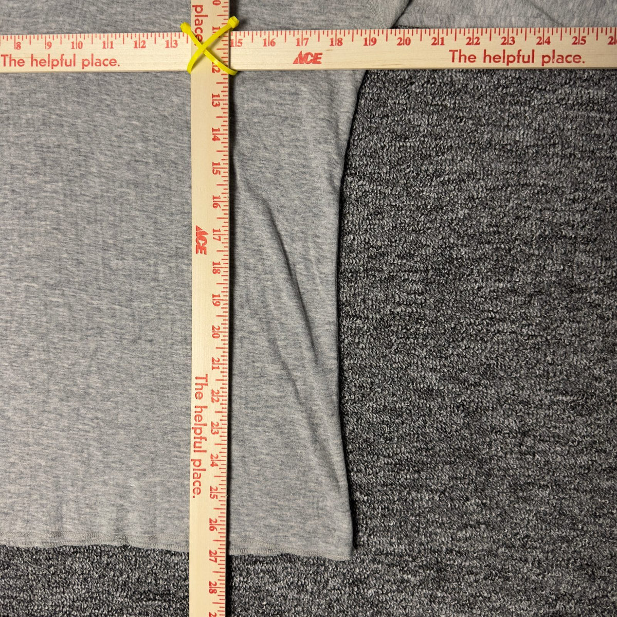 Greatland Sportswear Henley Long Sleeve Mens XL Gray USA