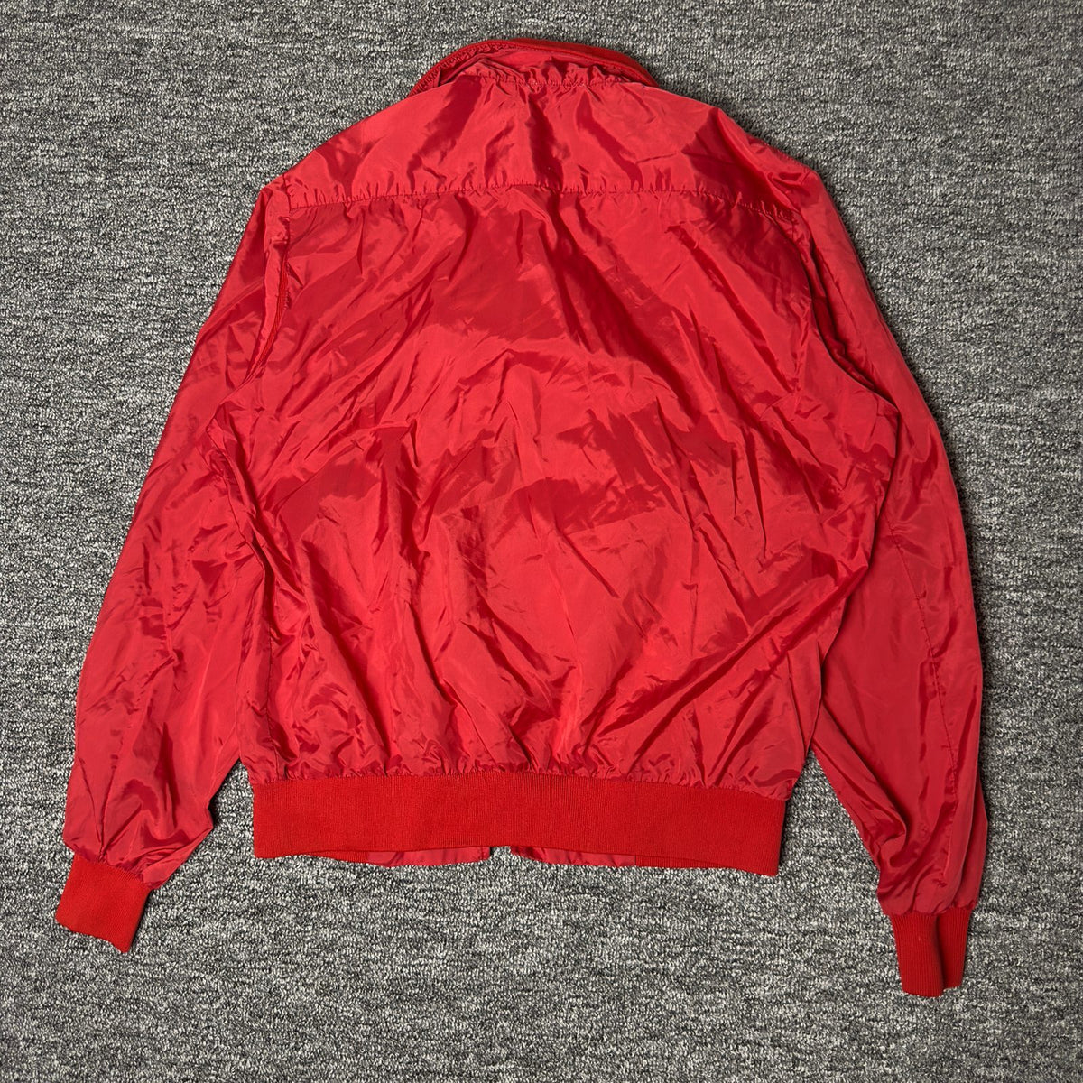 Lacoste Windbreaker Jacket Mens L Red Nylon Track