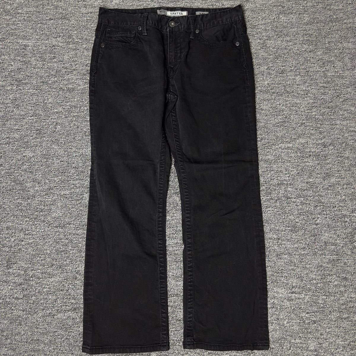 BKE Carter Mens Jeans 34S Black Wash Straight Classic Y2K